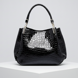 BRIDIE | CROCODILE-EMBOSSED SHOULDER BAG