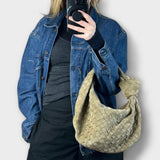 Large Woven Bag with Knot Detail