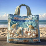 Artisanal Quilted Tote - Sea Turtles