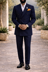 Chester | Double Breasted Tailored Wedding Suit Two Piece Set