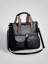 Leather Retro Bag with Removable Straps