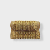 Chain-Strap Shoulder Bag with Stone Details