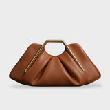 Origami-Fold Clutch with Gold Handle