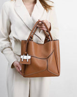 Cowhide Leather Tote Bag
