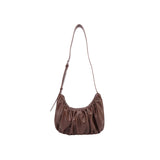 Croissant Shaped Faux Leather Sling Bag