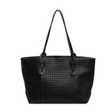Woven Texture Slim Handle Tote
