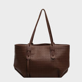 Woven Texture Slim Handle Tote