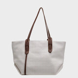 Woven Texture Slim Handle Tote