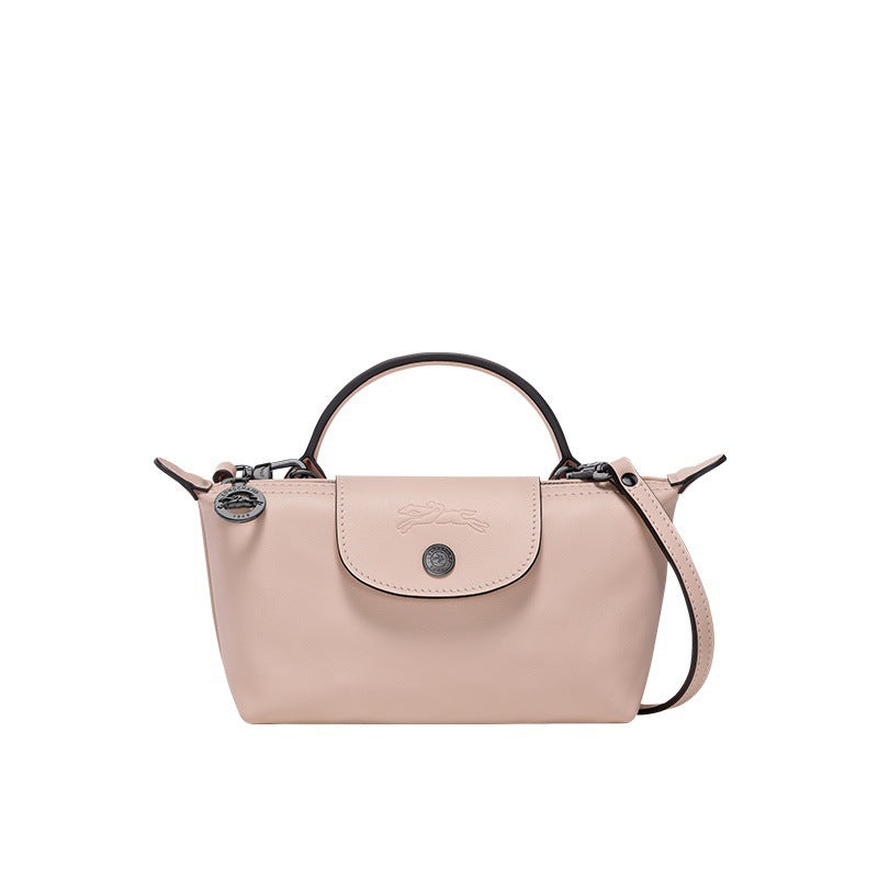 LONGCHAMP MINI LEATHER TOTE - ROSE