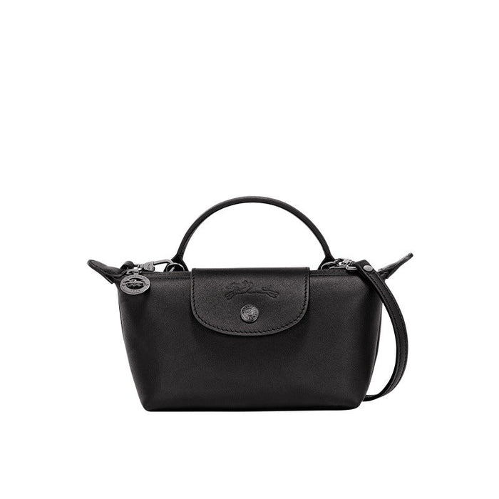 LONGCHAMP MINI LEATHER TOTE - NOIR