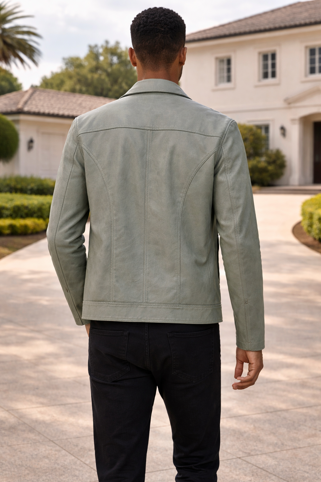 Alistair | Men’s Leather Zip Jacket Classic Collar Casual Outerwear — image 3