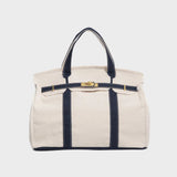 Water-Resistant Canvas Shopper Tote