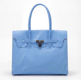 Jelly Bag – Glossy Top Handle Tote with Lock Detail | Summer 2026
