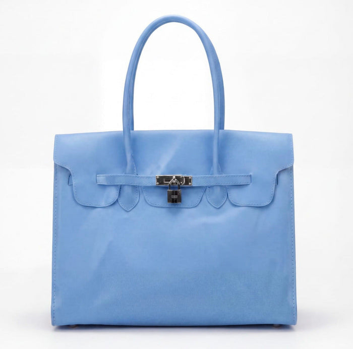 Jelly Bag – Glossy Top Handle Tote with Lock Detail | Summer 2026