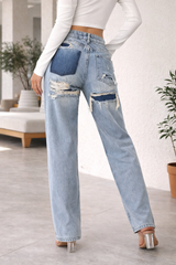 Chloe | Women’s High Waist Wide Leg Denim Jeans — image 3