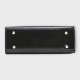 Faux Leather Bag with Crocodile-Embossed Finish
