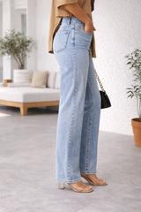 Emily | Women’s High Waist Wide Leg Denim Jeans — image 2