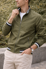 Finley | Men’s Zip-Up Lightweight Jacket — Green, image 2