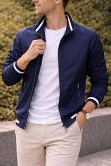 Finley | Men’s Zip-Up Lightweight Jacket — Navy, image 3