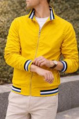 Finley | Men’s Zip-Up Lightweight Jacket — Yellow, image 4