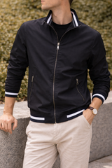 Finley | Men’s Zip-Up Lightweight Jacket — Black, image 5