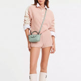 LONGCHAMP MINI LEATHER TOTE - TIFFANY BLUE