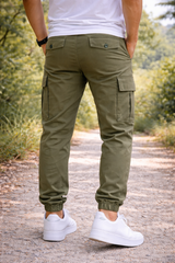 Mason | Men’s Cargo Jogger Trousers with Drawstring Waist — image 3