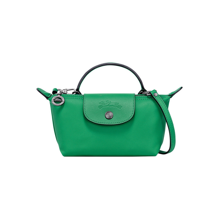 LONGCHAMP MINI LEATHER TOTE - EMERALD