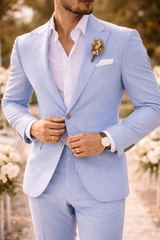 Ray | Tailored Single Breasted 2 Piece Wedding Suit Set — image 3